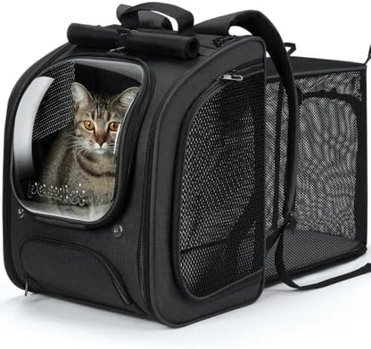 Pecute Cat Backpack Carrier, Cat Bubble, 12.6" L x 10.2" W x 16.5" H by pecute