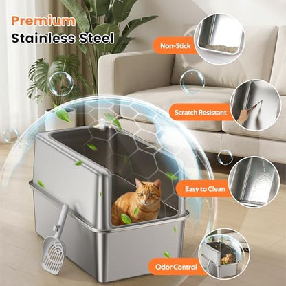 Stainless Steel Litter Box - Image 3