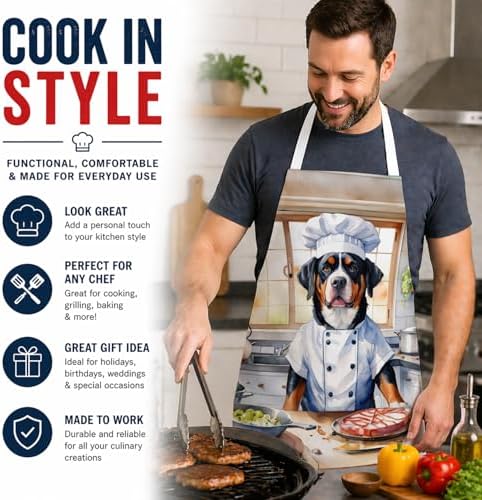 Caroline's Treasures Greater Swiss Mountain Dog The Chef Apron Cooking Kitchen - Image 2