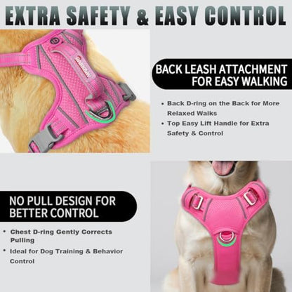 BARKBAY No Pull Dog Harness Large Reflective Dog Harness - Image 3