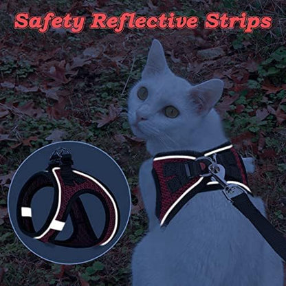Cat Harness and Leash for Walking Escape Proof, Adjustable Kitten Vest Harness - Image 5