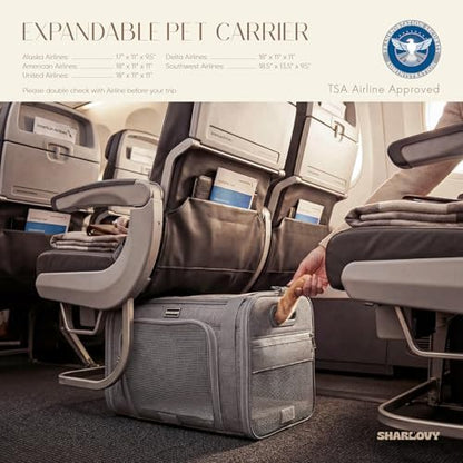 Top-Side Expandable Pet Carrier, Treat Window - Image 3