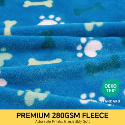 Luciphia 3 Pack Cute Dog Blankets Soft Fleece - Image 3