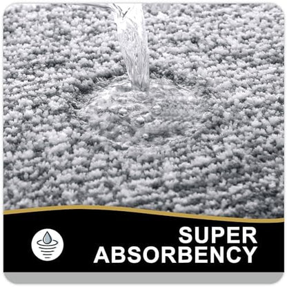 OLANLY Bathroom Rugs 30x20, Soft Absorbent Microfiber Bath Rugs, Dark Grey - Image 4