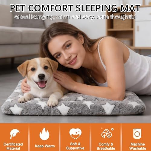 Dog Bed Mat, Reversible Crate Pad, Machine Washable - Image 2