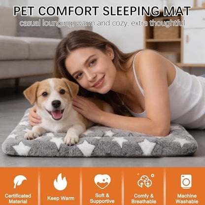 Dog Bed Mat, Reversible Crate Pad, Machine Washable - Image 2