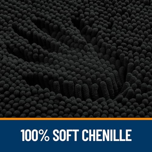 OLANLY Bathroom Runner Rugs 40x24, Extra Soft Absorbent Chenille Bath Rugs - Image 3