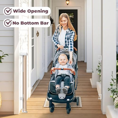 76" Retractable Baby Gates Extra Wide, Mesh Long Dog Gate - Image 5