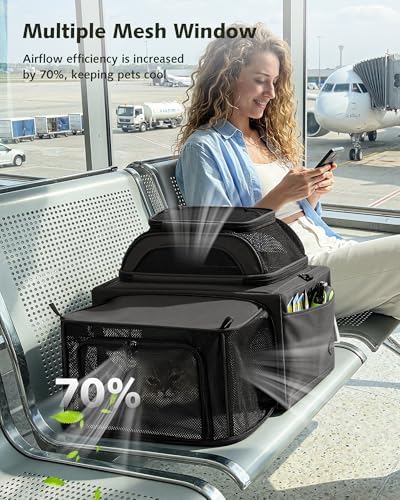 Pecute Top Expandable Airline Approved Pet Carrier - Image 3
