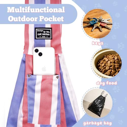 Small Pet Sling Carrier Breathable Texture - Image 4