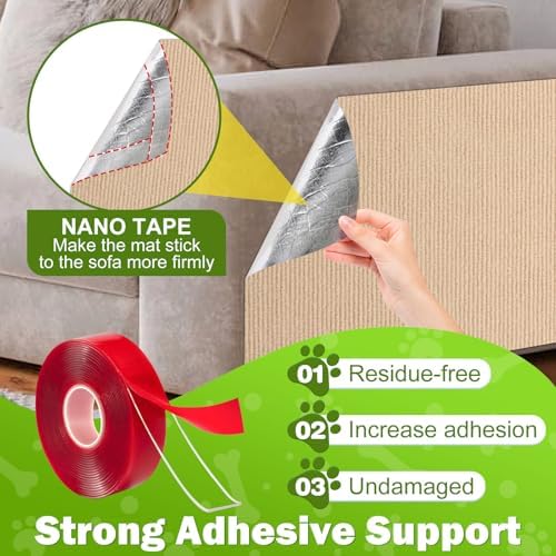 ENONCI 78.7x15.8 Cat Scratch Pad, Furniture Protector - Image 4
