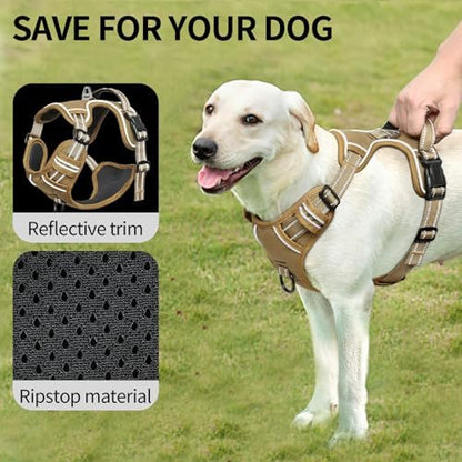 HEELE Dog Harness, Dog Harness for Small Medium Large Dogs No Pull Adjustable - Image 4