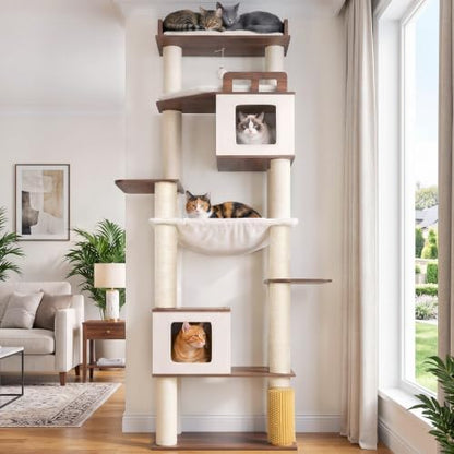 Gitelsnour Cat Tree, Wooden Multi-Level Tower - Image 7