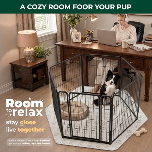 FXW Homeplus Indoor Dog Playpen, 6 Panels, - Image 2