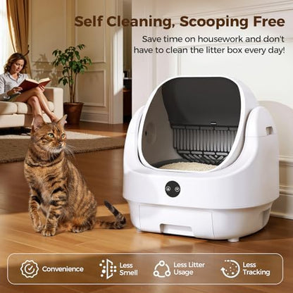 Open-Top Automatic Litter Box, Odor Control, Ready to Use, Self Cleaning - Image 2
