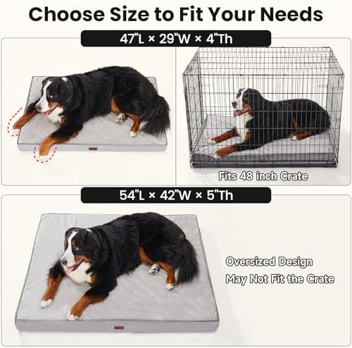 OhGeni Orthopedic Waterproof Large Dog Bed, Memory Foam, 54 inch - Image 2