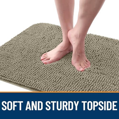 OLANLY Dog Door Mat for Muddy Paws 32x20, Super Absorbent Chenille Mud Mat - Image 4