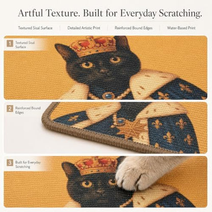Art Sisal Cat Scratcher Mat, Cat Wall Scratchers - Image 5