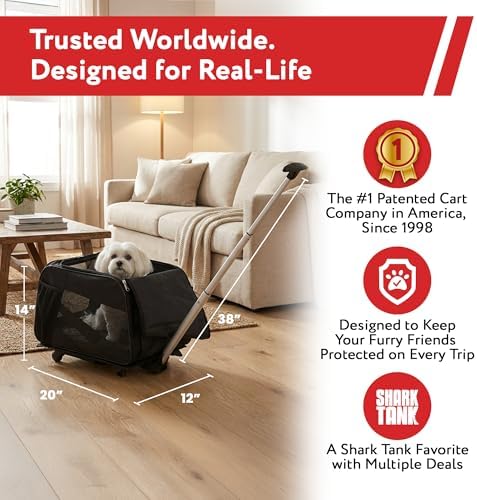 dbest products Rolling Pet Carrier - Image 2