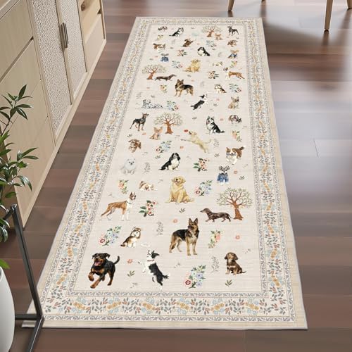 Beige Hallway Runner Rug 2x5 for Bedroom Kitchen - Image 4