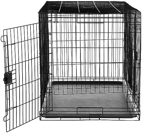 Amazon Basics Portable Metal Wire Dog Crate - Image 3
