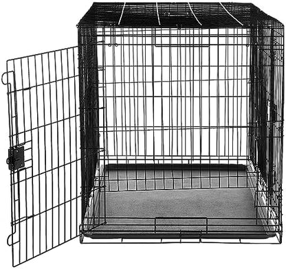 Amazon Basics Portable Metal Wire Dog Crate - Image 3