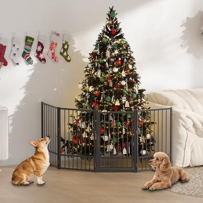 SNUOWU Full Metal Freestanding Dog Gate - Image 2
