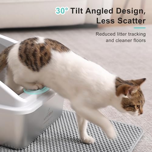AIPERRO Stainless Steel Litter Box | XL Enclosed Cat Litter Boxes - Image 5