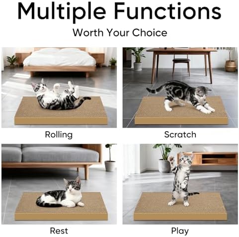 Cat Scratcher 6-Pack Refills, Large Cardboard Pads - Image 5