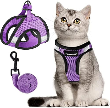 FAYOGOO Cat Harness, Cat Leash and Harness Set by FAYOGOO