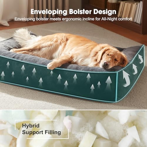 FURTIME Orthopedic Dog Bed Medium Size Dog, Extra Washable Dog Couch 35" - Image 3