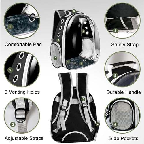 Cat Backpack Carrier, Pet Cat Carrier - Image 3