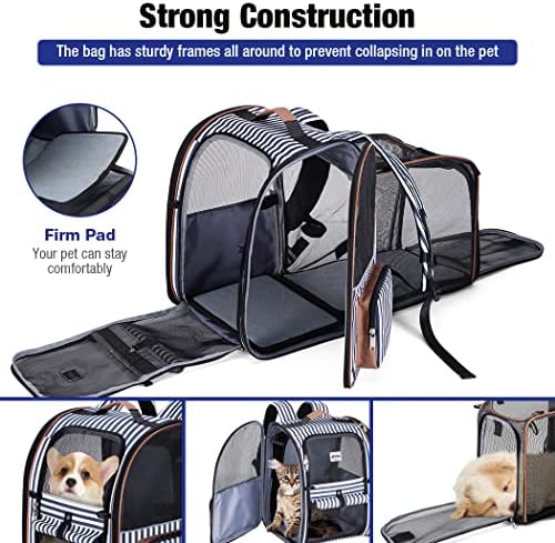 Large Cat Backpack Carrier Expandable Pet Carrier Backpack - Image 3