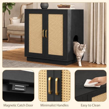 Gitelsnour Cat Litter Box Enclosure Furniture-Hidden Storage - Image 7