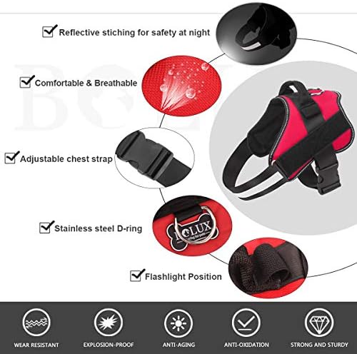 Bolux Dog Harness, No-Pull Reflective Breathable Adjustable Pet Vest - Image 2