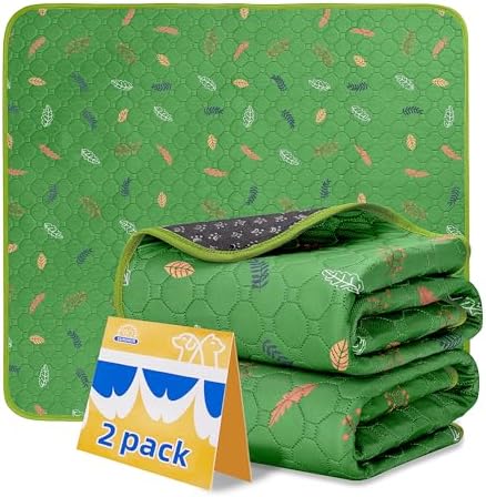 Sunheir Washable Pee Pads for Dogs 2-Pack Reusable Puppy Pads Pet Training Pads by SUNHEIR