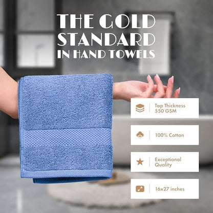 Wealuxe Light Blue Hand Towels 16x27 - Image 2