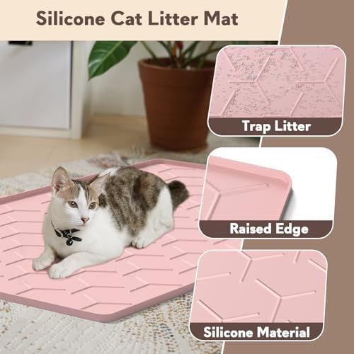 Garoopion Silicone Cat Litter Mat 34×22 inch - Image 3