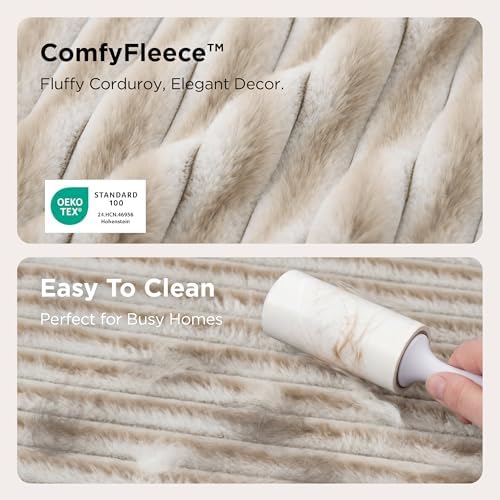 Bedsure ComfyFleece® Memory Foam Orthopedic Dog Beds Medium Size Dog 30" - Image 6