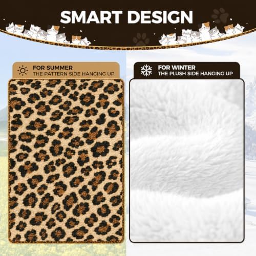 Jetec 2 Pack Cat Hammock for Cage, Leopard and Dot - Image 4