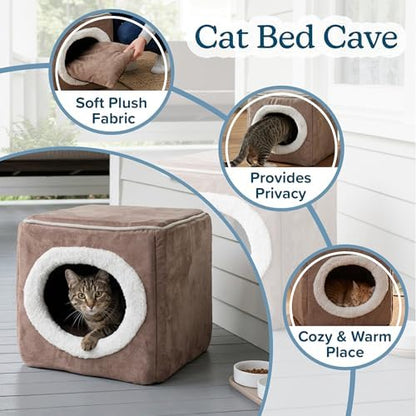 Cat House - Indoor Bed with Removable Foam Cushion - Cat Cave - Image 3