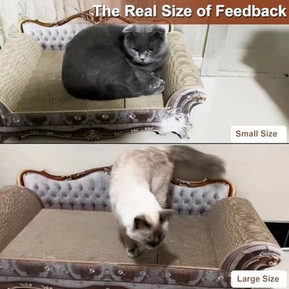 COOZMENT Sofa Shaped Scratching Couch, Thick Scratching Cardboard, Lounge Bed - Image 6