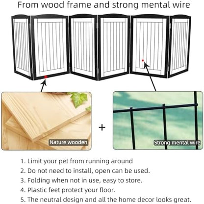 ZJSF Freestanding Foldable Dog Gate - Image 6