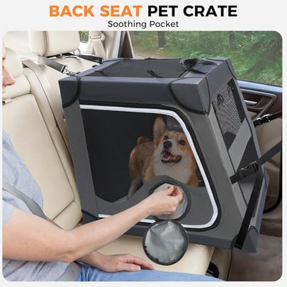 Snagle Paw Dog Car Crate for Back Seat - Image 3