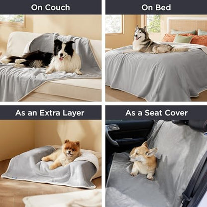 Bedsure Waterproof Blanket for Bed Soft Sherpa Fleece Throw, King 108"x86" - Image 6