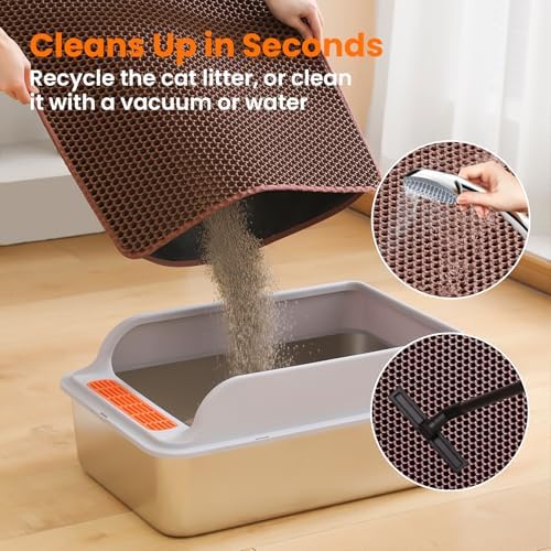 Extra Large Cat Litter Mat, Double Layer Honeycomb - Image 5