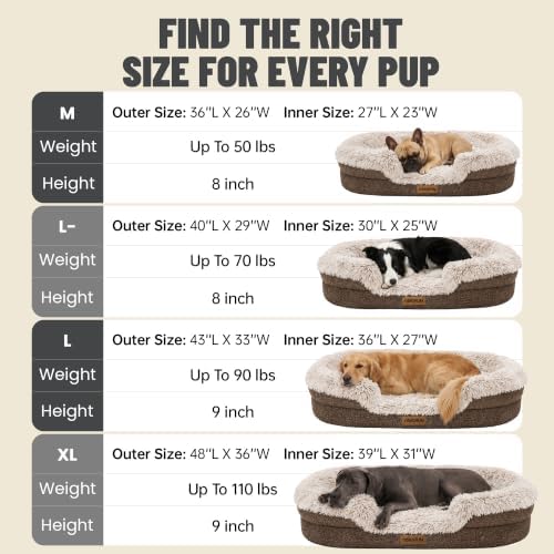 Miorun Fluffy Orthopedic Dog Beds Large Sized Dog - Image 6
