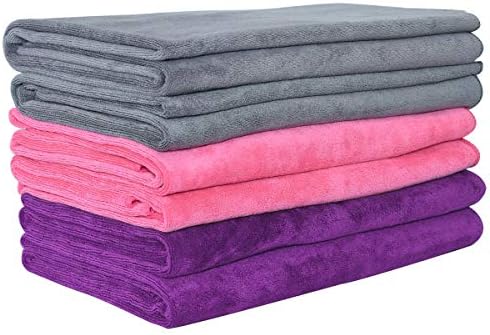 JML Microfiber Bath Towel Set, 6 Pack by JML