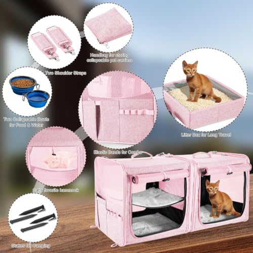 Extra Large Cat Carrier for 2 Cats - Image 6