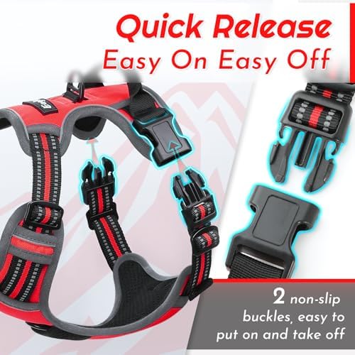 Eagloo Dog Harness for Large Dogs, No Pull Pet Vest - Image 5